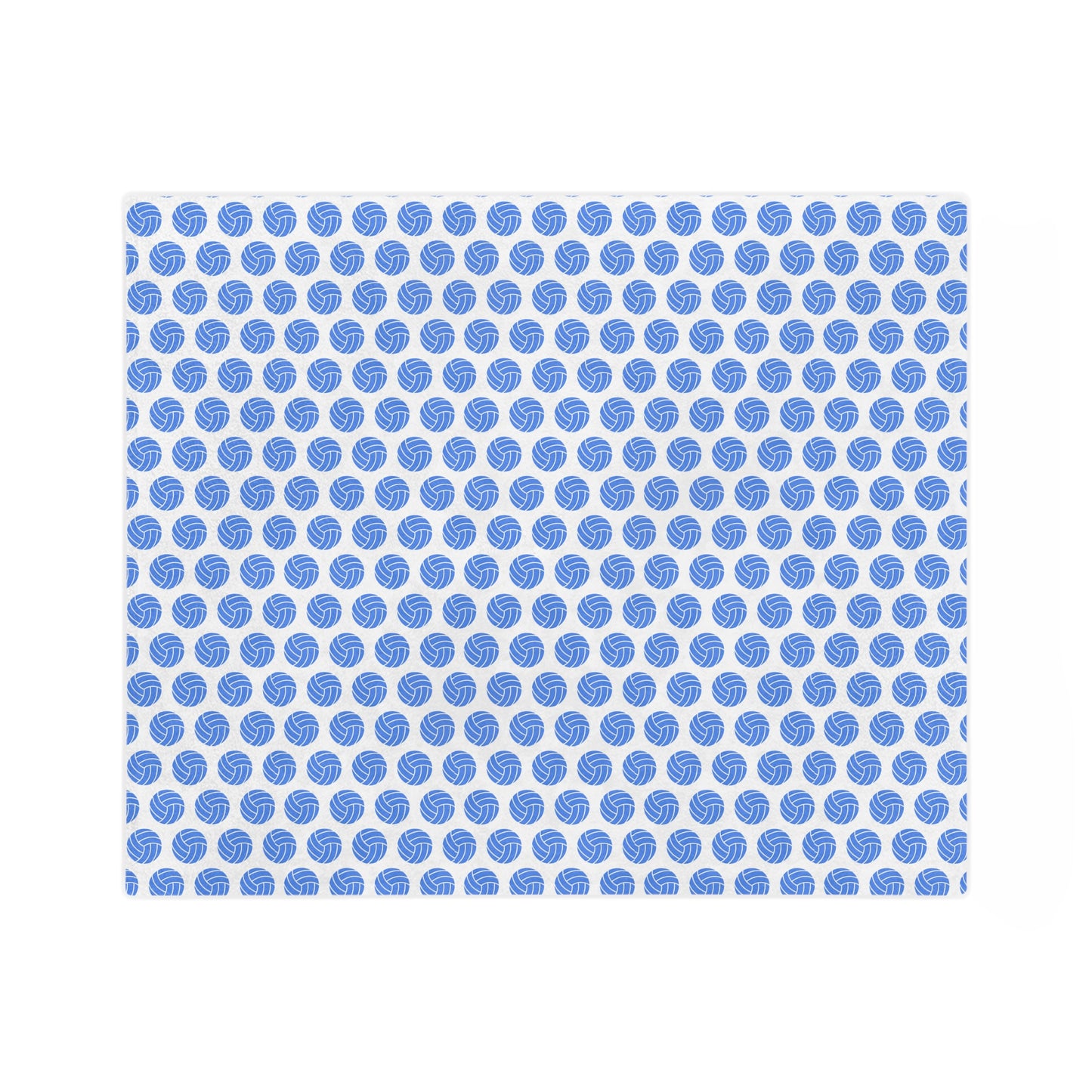 Blue Volleyball Cozy Velveteen Microfiber Blanket, Soft Throw Blanket, Decorative Blanket, Lightweight Blanket, Gift for Home Decor, Cozy Comforter