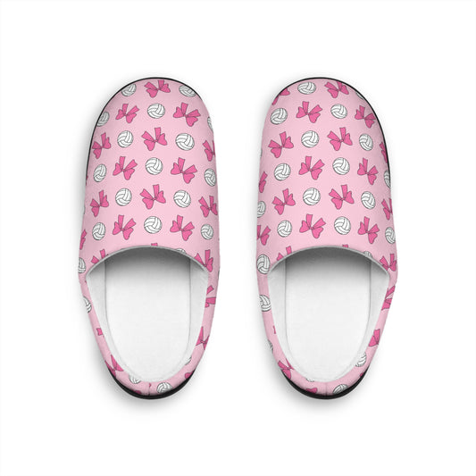 Stylish Women's Indoor Slippers with Pink Volleyball Design, Cozy Footwear, Perfect for Home Relaxation, Gift for Sports Lovers, [...]