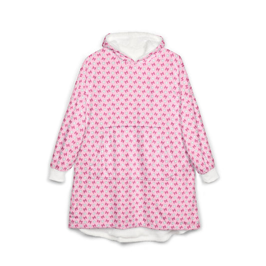 Cozy Volleyballs and Bows Hoodie Blanket for Players and Fans, Ideal for Chill Days, Gifts for Sports Lovers, Perfect for Game Days