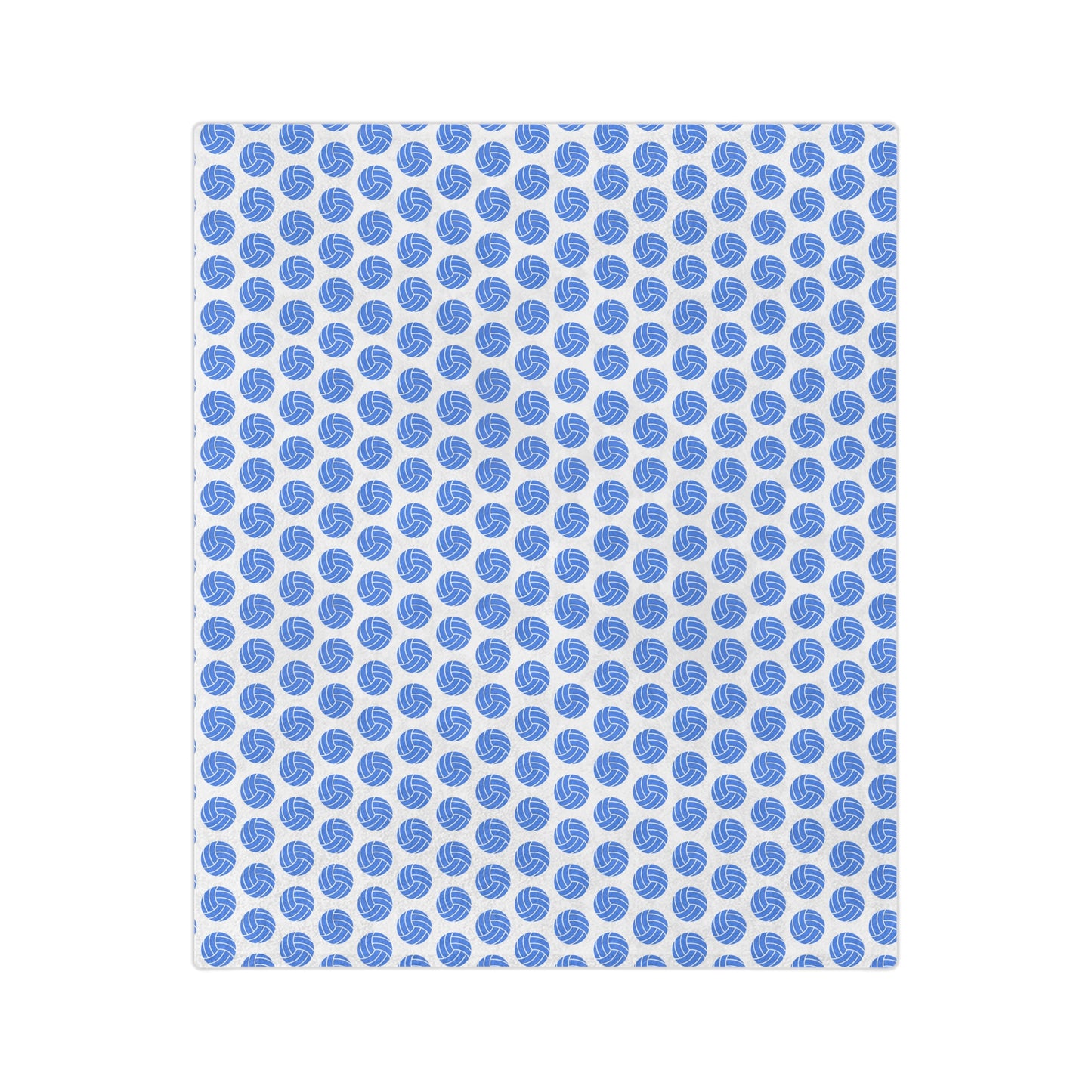 Blue Volleyball Cozy Velveteen Microfiber Blanket, Soft Throw Blanket, Decorative Blanket, Lightweight Blanket, Gift for Home Decor, Cozy Comforter