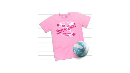 Bar B Land Volleyball Team Tropical T-shirt